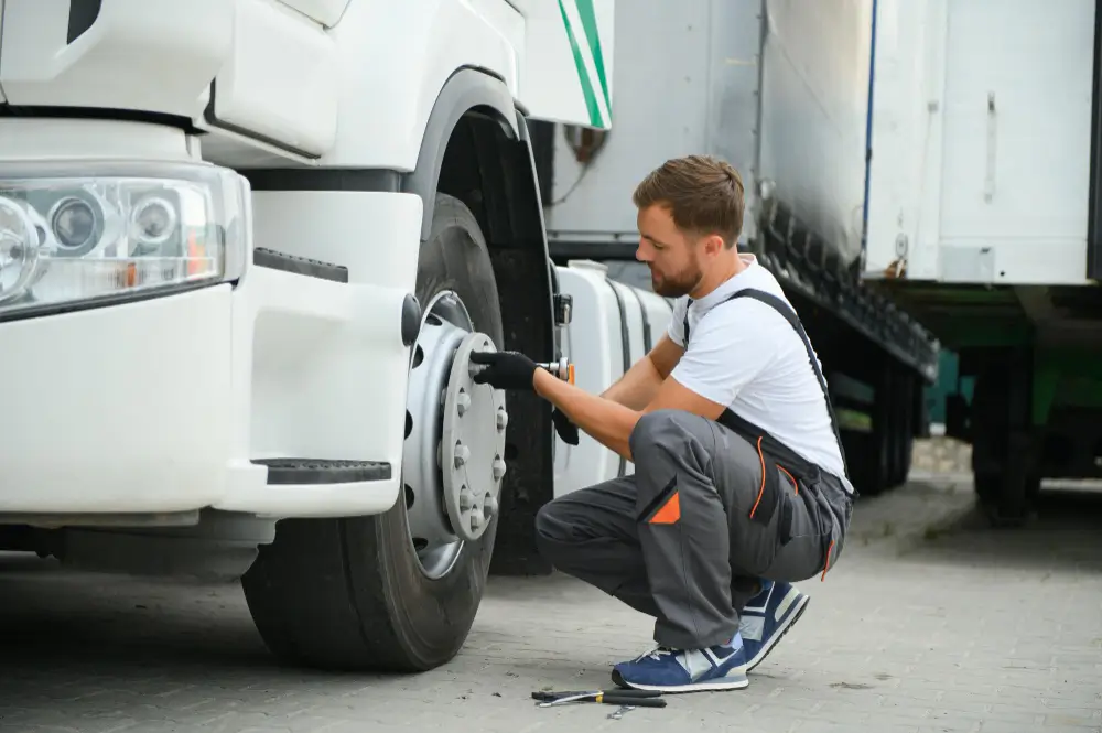 Mobile tire replacement on SR 528